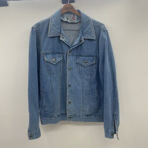 Vintage Eagles Ridge Denim Western Cowboy Jacket Men’s Medium Worn